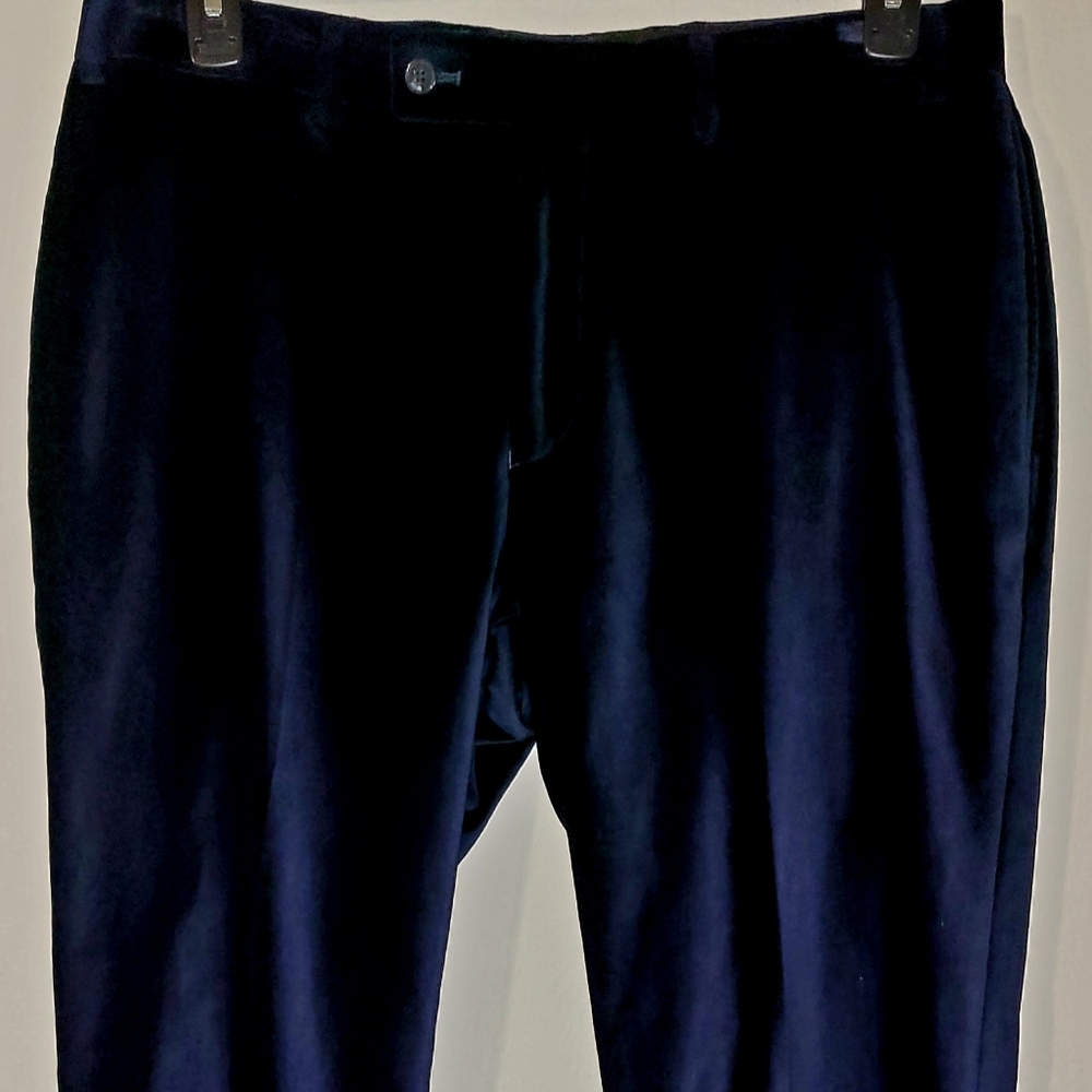Calvin Klein Navy Velvet Pants